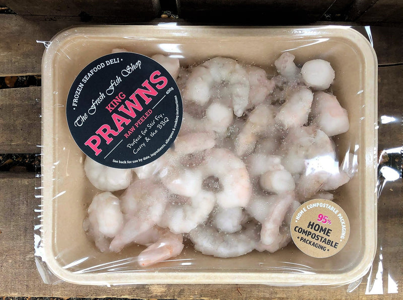 Frozen Raw & Peeled King Prawns - The Fresh Fish Shop UK