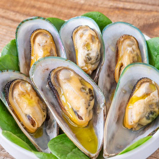 Frozen Half-Shell New Zealand Mussels (350g)