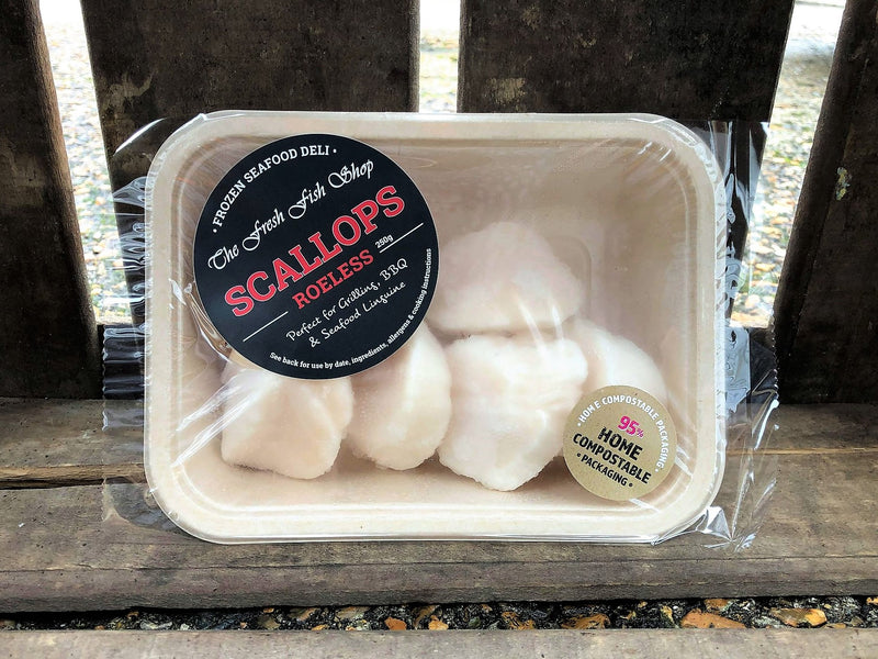 Frozen Roeless Scallops (250g) - The Fresh Fish Shop UK