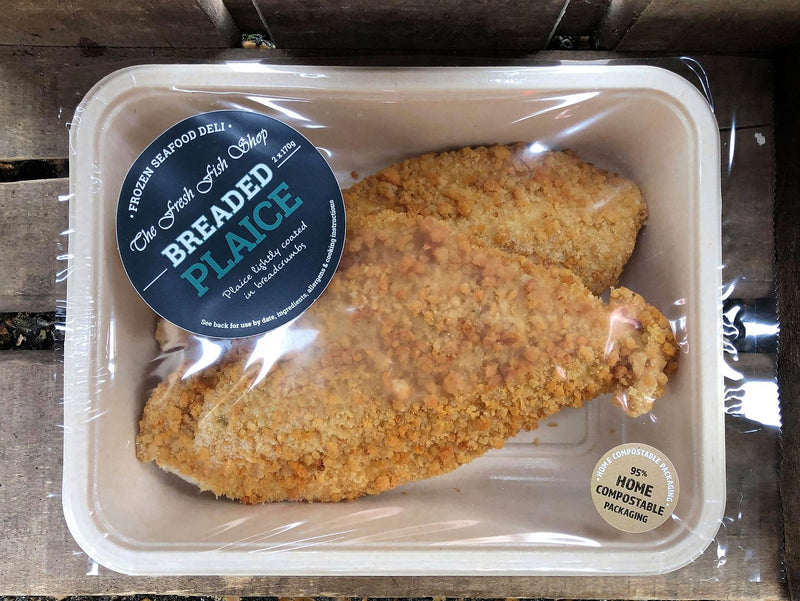 Frozen Breaded Plaice (340g) - The Fresh Fish Shop UK