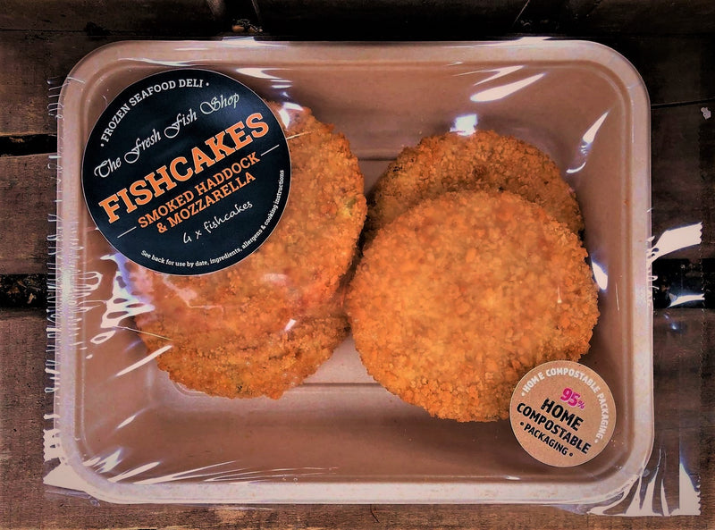 Frozen Smoked Haddock & Mozzarella Fishcakes (230g) - The Fresh Fish Shop UK