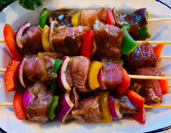 Tuna and Swordfish Teriyaki Kebabs (350g) - The Fresh Fish Shop UK