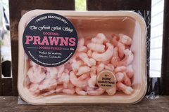 Cooked & Frozen Cocktail Prawns (250g) - The Fresh Fish Shop UK
