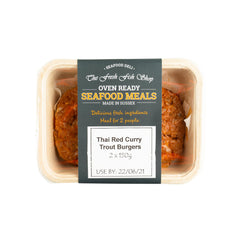 Thai Red Curry Trout Fish Burgers (300g)