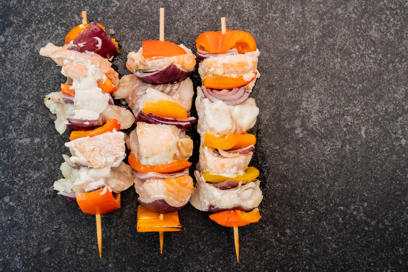 Mixed Fish Kebab (350g) - The Fresh Fish Shop UK