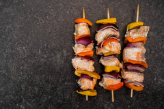 Loch Duart Salmon Kebabs (350g) - The Fresh Fish Shop UK