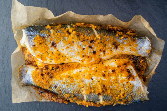 Oven-Ready Whole Seabass with Chilli & Lime (450g) - The Fresh Fish Shop UK