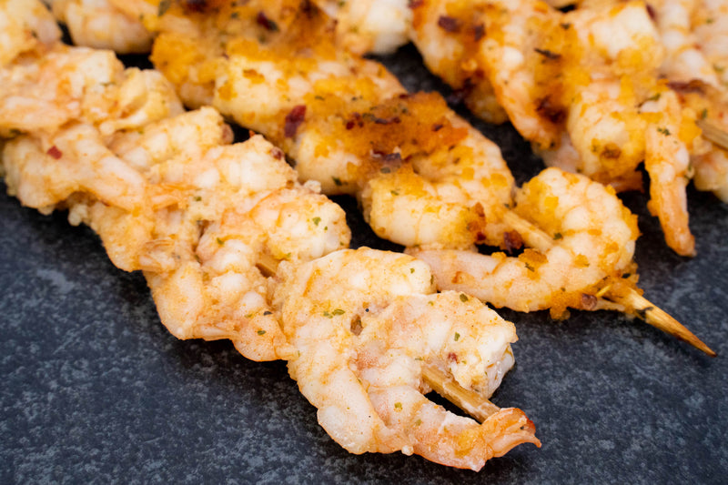 Sweet Chilli Lime Prawn Kebabs (350g) - The Fresh Fish Shop UK